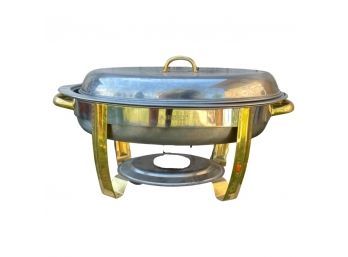 Sunnex Stainless Steel Oval, Gold Accented, Chafer