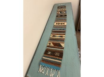 Southwestern Themed Woven Table Runner, (58 1/2 Long X 7 1/2 Wide)