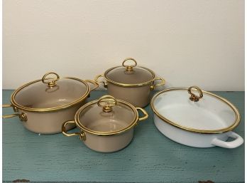 Beige And White Cookware Collection