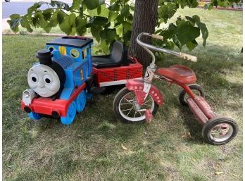 Vintage Tricycle And Thomas The Tank Engine With Tracks Interactive Toys