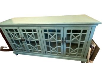 Beautiful Blue Painted Buffet 72 X 18 X 39 Inches