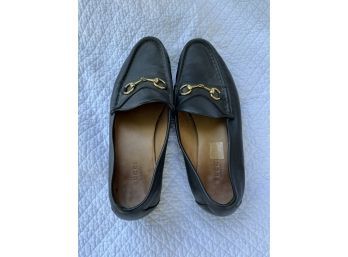 Gucci Black Loafers, Womens Size 38