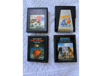 Atari Video Game Collection! Air Sea Battle, Star Raiders, Defender, Q Bert