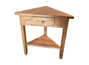 Unique Corner Table With Single Drawer