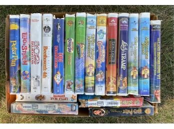 Box Of VHS Movies: Mostly Disney Classics!