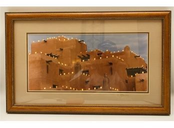 Bo Svensson Photograph Of Southwest Style Building, 18.5 X 11.5 Frame