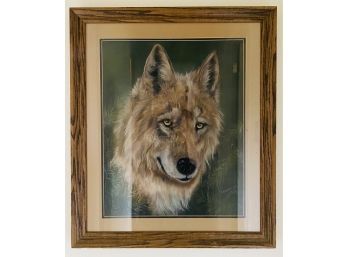 Wolf Picture, Print, 1995 With Artist Printed Signature