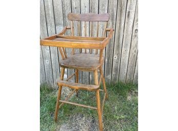 Antique Wooden High Chair