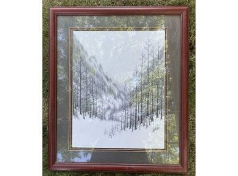 Leroy Crapo Through The Mountains No. 39/250 Print, Signed, Framed With Glass