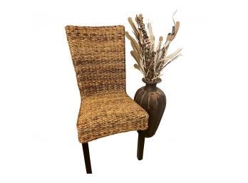 Lovely Furn Kirana Chair And Large Decorative Vase