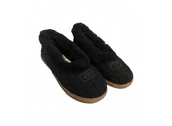 Black Ugg Slipper Shoes Size 8