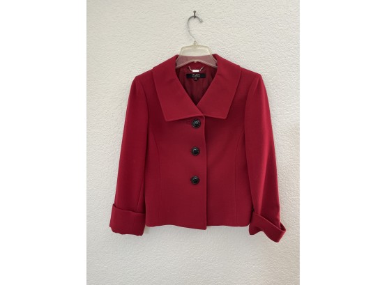 Red Alex Marie Womens Jacket Size 4 (22 Inches Long)