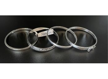 Engraved Kate Spade Bangles. Original Tag! Can Be Worn Separately Or Together To Make A True