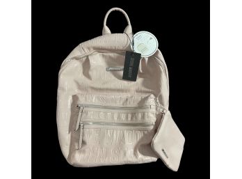 NEW Steve Madden Bprep Logo Backpack In A Blush Pink Color. Small Pouch Included!
