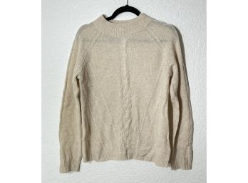 Nanette Lepore Beige Cashmere Sweater, Womens Size M (26 Inches Long)