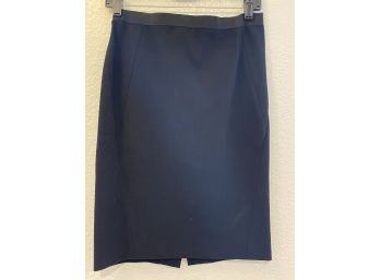 Donna Karen  New York Wool Blend Black Skirt Size 8 21.5' Long