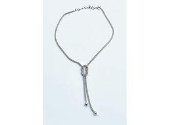 Simple Yet Elegant Sterling Necklace, Made In Italy, Marked .925