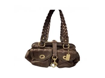 Brown Coach Leather Handbag