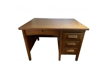 Vintage Wooden Desk By Wood Office Furniture Institute.