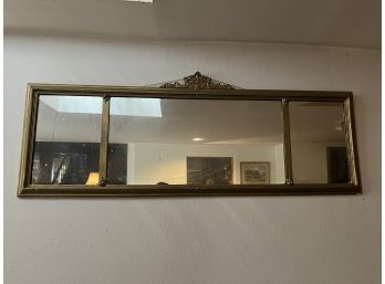 Gold Wide Panned Decorative Mirror