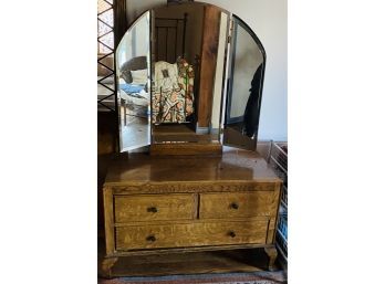 Miniature Antique Styled Dresser With Mirror