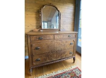 Antique Chest Of Drawers With Mirror
