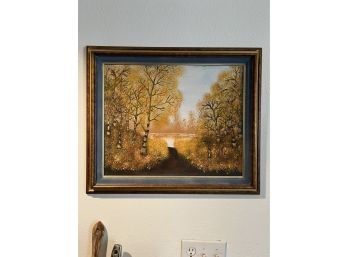 Fall Forest Landscape Painting