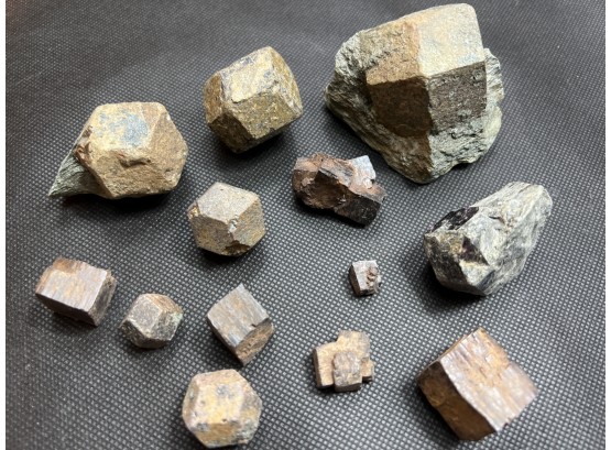 Dodecahedron - Garnets From Sedalia Mine, Pseudomorph Of Pyrite
