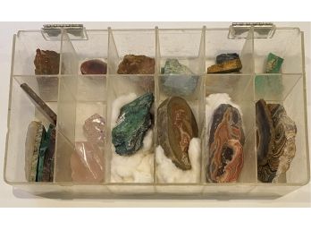 Box Of Stunning Rocks, Multicolored, Various Agates, Dryhead