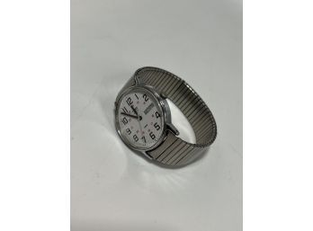 Water Resistant Timex La Cell Silvertone Watch