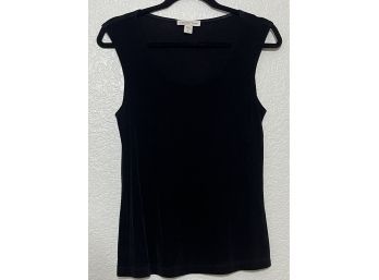 Black Coldwater Creek Sleeveless Shirt, Size S (8)