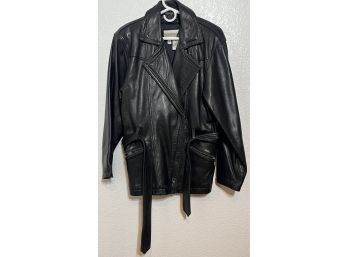 Women's Black Coldwater Creek Zip-up Jacket, Size S