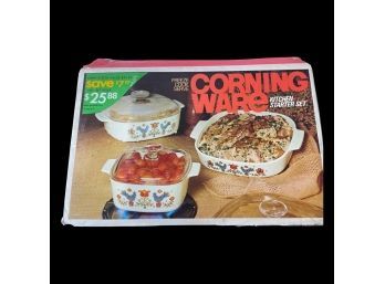 Corning Ware Kitchen Starter Set-new In Box!