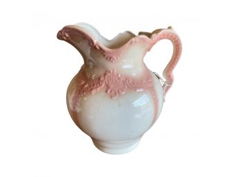 Ceramic Pitcher With Light Pink Ombre Color, By Arnels