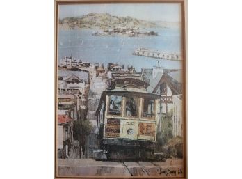 City Tram Canvas Print