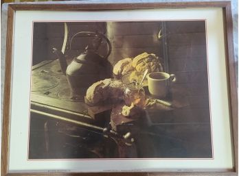 Framed Photograph Of A Kitchen Scene