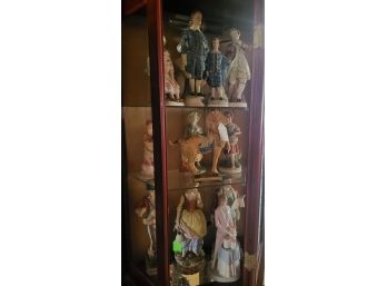 Small Glass And Porcelain Collectible Statutes