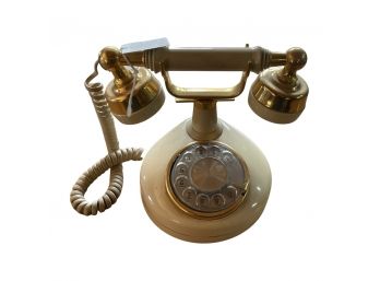 French Style Phone, Cream Colored