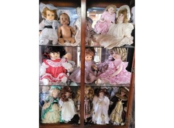 Antique Collection Of Baby Dolls And Porcelain Dolls
