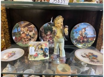 Hummel Plate And Figurine Lot