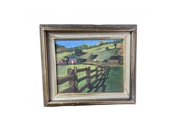 Hand Painted Farm Canvas Art