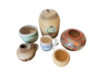 Beautiful Collection Of Handmade Pottery. Included Small Pots, Mug And Mini Jug!