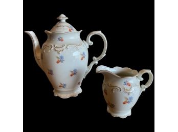 Ceramic Tea Pot And Creamer Pot From Bavaria Schuman