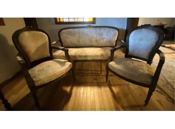 Lovely Vintage Styled Sette And Formal Upholstered Chairs