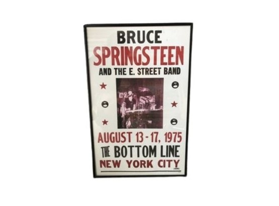 Bruce Springsteen Poster Framed (11 1/2 X 17 1/2)