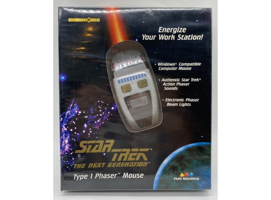 Star Trek Type 1 Phaser Computer Mouse In Unopened Box