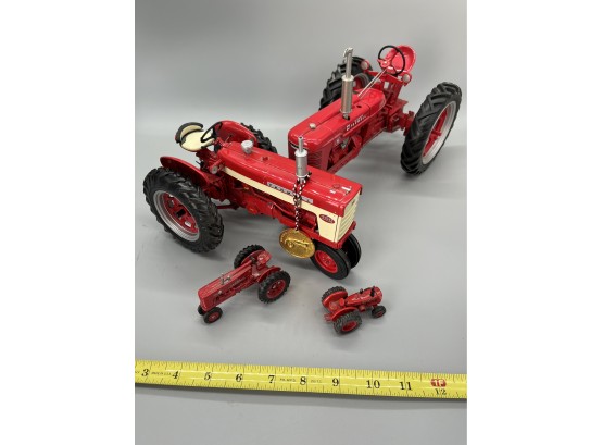 Farmall Tractor Collection, Set Of 4, Various Sizes