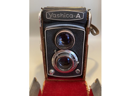 Vintage Yashica A Camera  With Case
