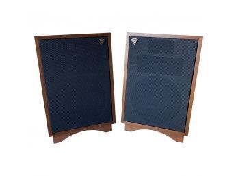 Great Find! Excellent Set Of Klipsch Speakers With Wiring! (16x23x13.5) Some Scuffs And Scratches
