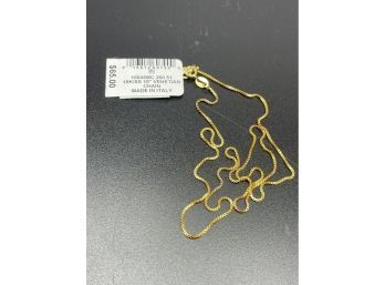 18K/SS 18 In. Venetian Chain, Made In Italy